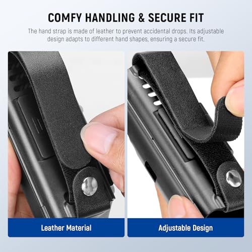 Image of NEEWER Basics Protective Case with Hand Strap, Compatible with DJI Osmo Pocket 3, Pocket 3 Creator Combo Accessories, Extension Handle, Housing Extension Frame, Cold Shoe, Type C Port, SD Card Slot