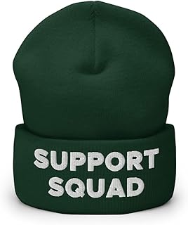 Hogue WS LLC Support Squad Hat, Breast Cancer Awareness (Embroidered Cuffed Beanie)