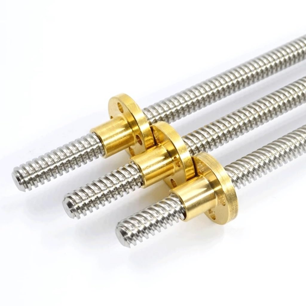 Tornillo trapezoidal T6, tornillo de acero inoxidable 304, 6 mm de diámetro, paso de 12 mm(800mm)