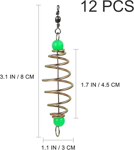 Miniatura 6 de Alimentador luminoso de pesca de carpa, lanzador de cebo, jaula de cebo, jaula de cebos de alimentador de pesca, señuelos jaula de canasta de