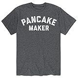 Instant Message Pancake Maker - Men's Short Sleeve Graphic T-Shirt Heather Charcoal