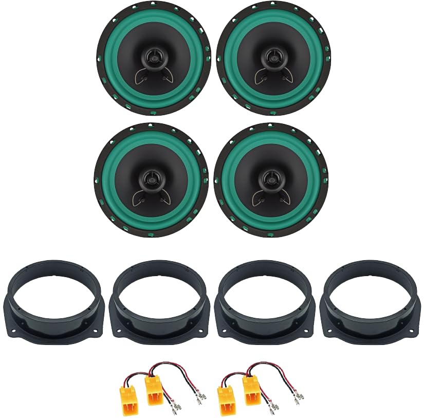 4 Connettori per altoparlanti IPNOSIS Kit 4 Casse IP-01165 per Fiat Stilo (5P) con 2 Supporti Anteriori, 2 Supporti Posteriori e 4 Connettori