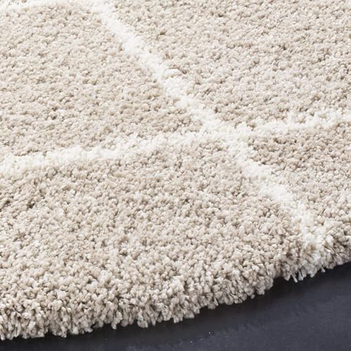 Image of Shaggy Carpets and Rugs for Hall and Drawing Room 8x8 Round M-24