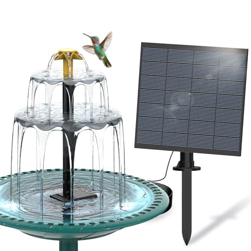 SUJFEE-DIY-Fuente-Solar-25W-para-Jardin-Exterior-Fuente-de-Agua-Decorativa-con-3-Niveles-4-Boquillas-para-Pajaros-Desmontable-para-el-Bano-de-Aves-Decoracion-Jardin-Exterior