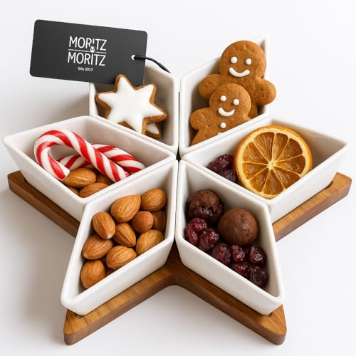 Moritz & Moritz Servierschalen Set Weihnachten Stern - Dip Schalen Set...