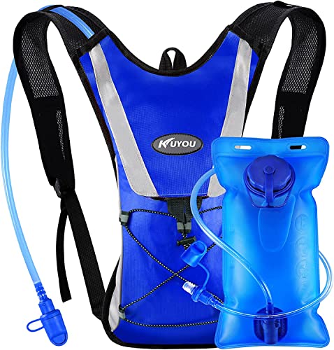 Kuyou Kl-21 Mochila de hidratación, Unisex, Azul, 2 L