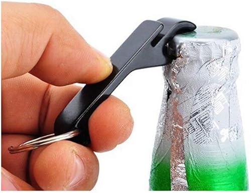 Miniatura 5 de Juego de 5 llaveros negros para botellas de cervezabolsillo pequeño con garra de barra para bebidas