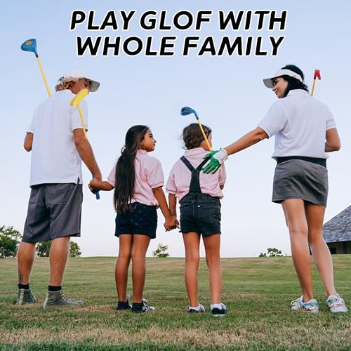 PGM Kinder Golfschläger Set - Kann echte Bälle Schlagen, inklusive Holz, Eisen und Putterschläger, ideal für Anfänger Jungen und Mädchen, Lehr-Trainingsset