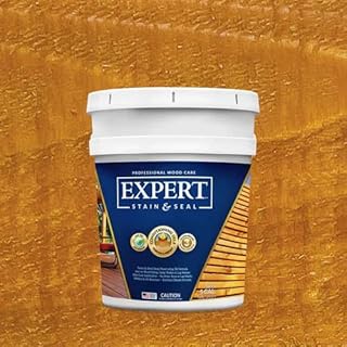 Expert Stain & Seal Transparent Stain & Sealer 5 Gallon Pail (Honey Tone)