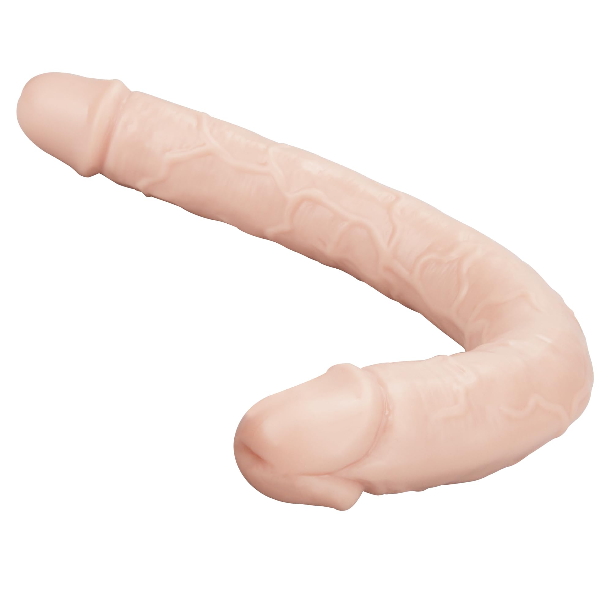 11.8 * 1.37 Inches Double Dildo Crystal Jelly Realistic Anal Long Dildo Penis Soft and Flexible with Veins and Glans Adult Sex Toys for Women/Men/Lesbian Purple: 18.1*1.7 Inch Light Brown