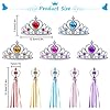 Aomig Elsa 10 Pièces Cadeau Set, Princesse Inclus Couronne avec Baguette Magique, Princesse Dress Up Accessoires Filles Diadème, pour la Décoration de Vacances, les Jeux de Rôle, les Soirées à Thème #2