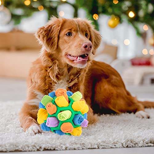 Jodsen Snuffle Mat for Dogs,Interactive Dog Toys Ball,Dog Puzzle Toy,Dog Feeding Mats,Foraging Mat,Snuffle Ball Dogs Sniffing Mat,Natural Foraging Skill,Dog Stimulation Toy Small Medium Pet,Green - Image 4