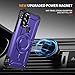 Furiet Phone Case for Motorola Moto G Power 2022/MotoG Play 2023/G Pure 2021 & Tempered Glass Screen Two Layer Hard Bumper Wireless Charging for XT2271DL XT2165DL XT2163DL XT2165-5 XT2271-5 Purple
