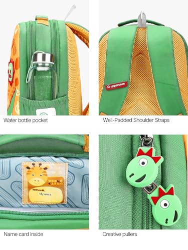 Image of uppercase Fantasy School Bag for Kids | Preschool Lightweight 9L Capacity Backpack for 3-5 Years Boys & Girls | Padded Comfortable Adjustable Shoulder Straps & Name Card | Spacious & Multiple Pockets