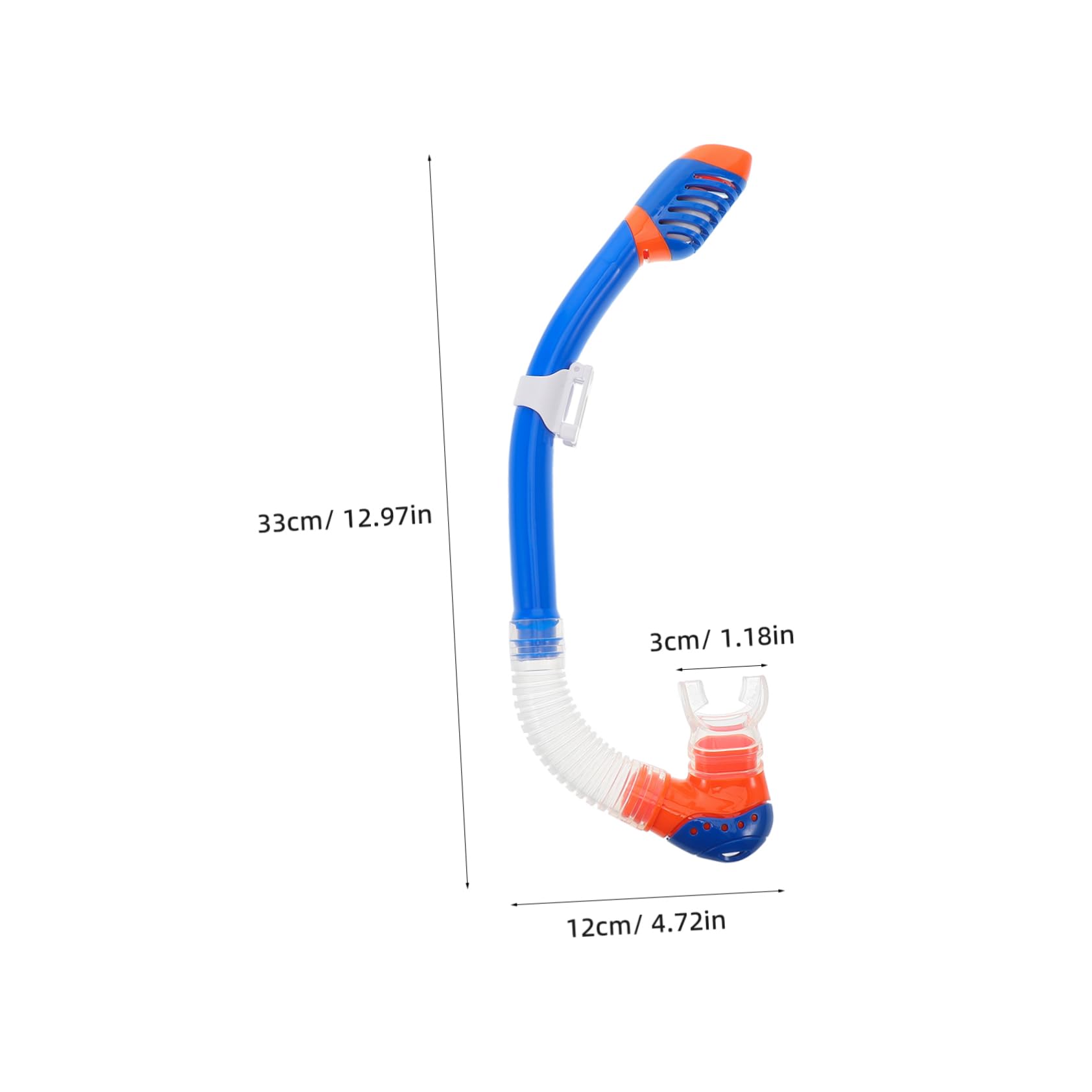 KOMBIUDA Portable Snorkeling Gear Diving Tube Set Multi-Function Scuba Tube for Snorkeling Diving Comfort Safety 1pc