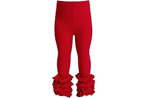 Cotton Ruffle Leggings for Infant and Young Girls