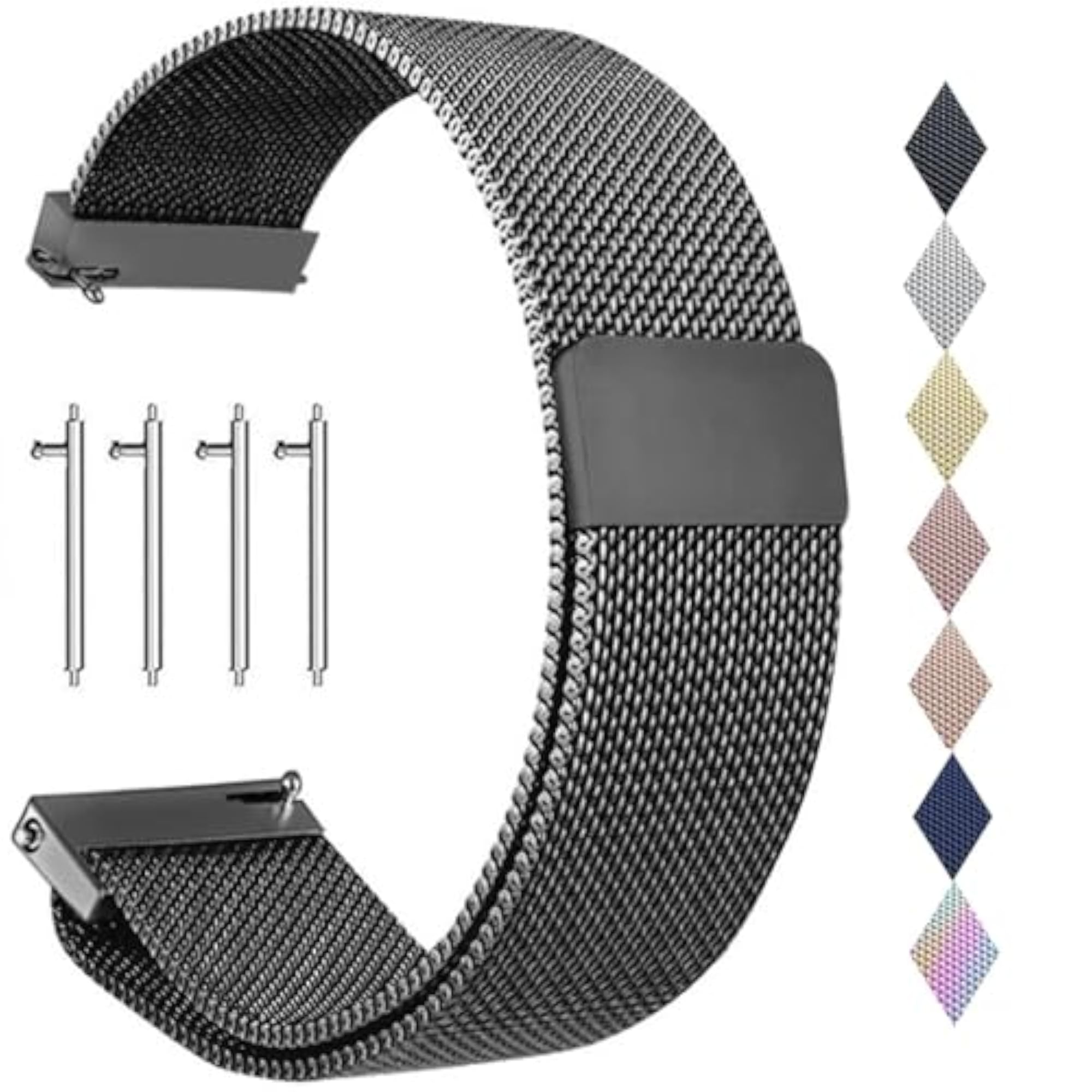 Quick Release Watch Straps with Strong Magnetic Clasp
