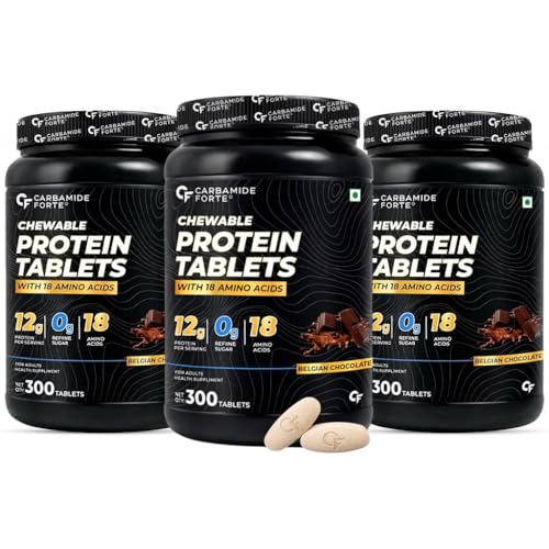 Image of Carbamide Forte Protein Chewable 300 Tablets (Pack of 3)