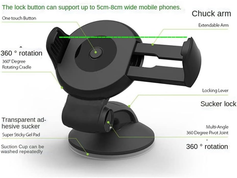 viby universal mobile car phone holder for phone in car holder windshield cell stand support smartphone