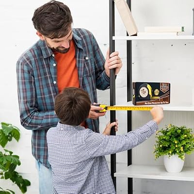 Father's Day Gifts Set: 25FT No One Measures Up to You Tape Measure & If Dad Can't fix it,no one can Keychain for Dad Birthday Christmas Gag Gift from Daughter, Son, Wife with Socks