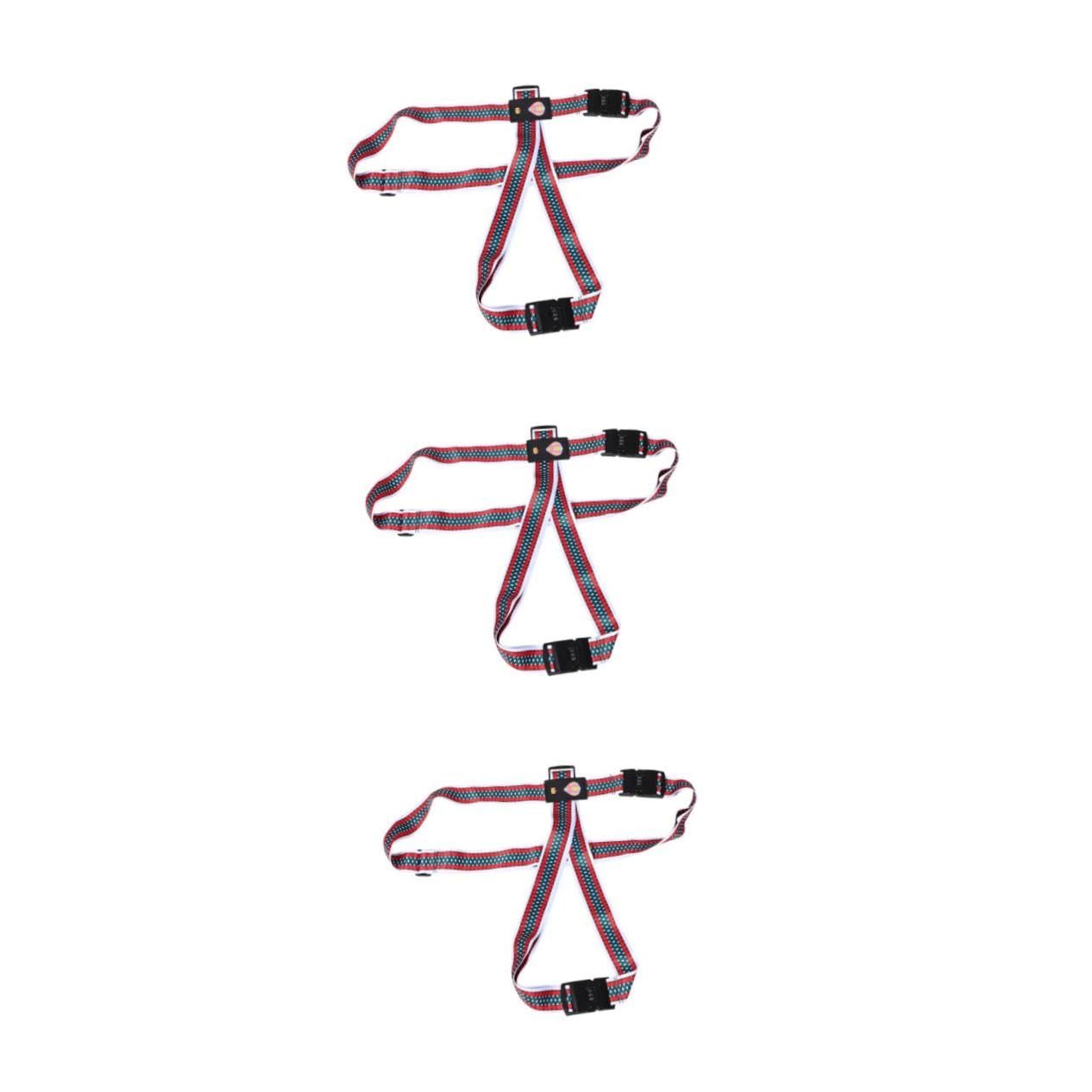 FRCOLOR 3 Stück Verstellbarer Koffergurt mit Doppelzahlenschloss Kreuz-packgurt aus Robustem Polyester Cartoon-Motiv Gepäckband für Sichere Reise für Koffer Reisegepäck Business und