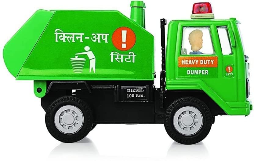 AADHAN TRADERS Garbage Dumper Truck Clean Up City Toy With Pull Back, Die-Cast Toy Vehicle For Kids Boys, Green Color, 15 Cm, Rubber Wheels(Pack Of 1) (B0C99SLSBM) Amazon Price History, Amazon Price Tracker