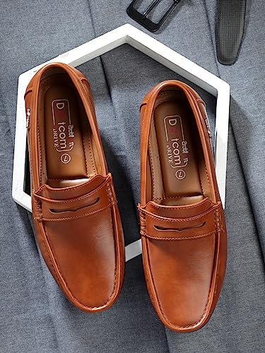 Image of Action-DRIVE-42 Lightweight Comfortable Synthetic Leather Loafers for Men