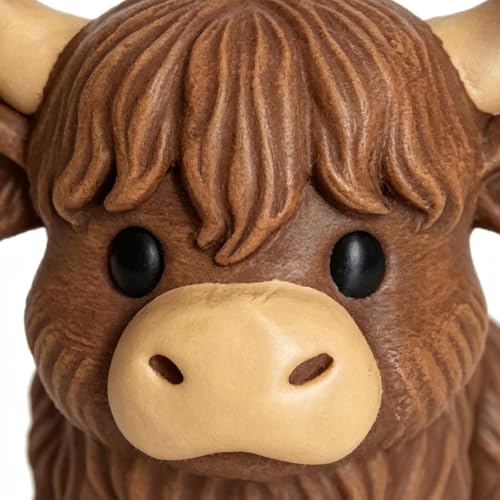 Pot à crayons en résine robuste et stable forme de vache