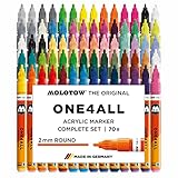 Molotow – One4All – Marqueur acrylique Présentoir 70 Stück multicolore