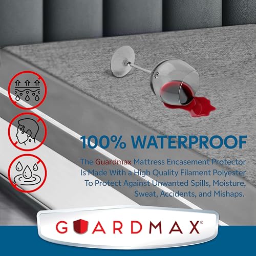 Guardmax Terry Cotton Zippered Mattress Encasement - Crib Size - 100% Waterproof and Bed Bug Proof Mattress Protector - Absorbent Six-Sided Mattress Cover (Terry Cotton, Crib) - Thumbnail 5