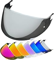 Vista 11 de D Skwal - Visera para casco de cara completa SHARK Skwal/Spartan/D-Skwal 2, apto para casco anti-UV, accesorios de repuesto (transparente)