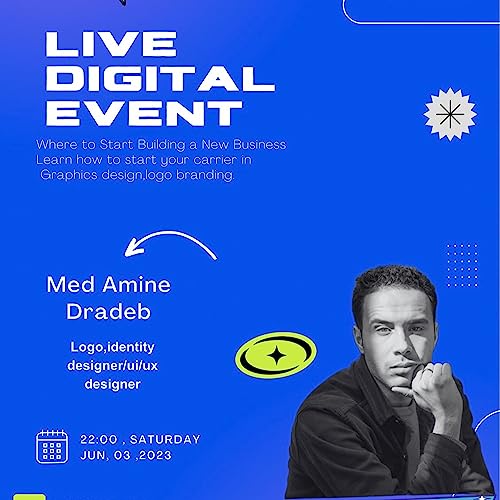 Sharks cast 1.0 live event digital: Med amine Dradeb , logo design , The creative process of building a logo