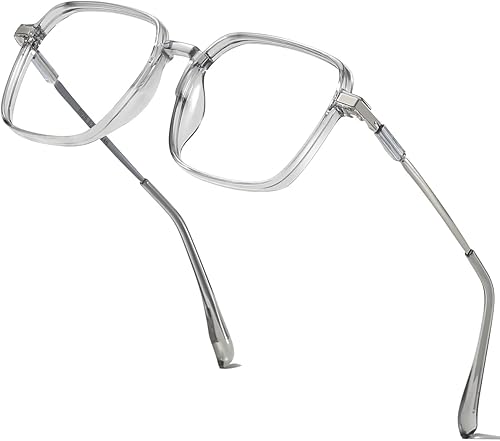 aisswzber Gafas cuadradas de alta calidad con bloqueo de luz azul para bienestar digital para mujeres y hombres