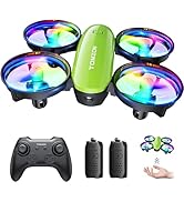 楽しく遊べるドローン Amazon | Tomzon ドローン カメラ付き LEDライト 子供向け 100g未満