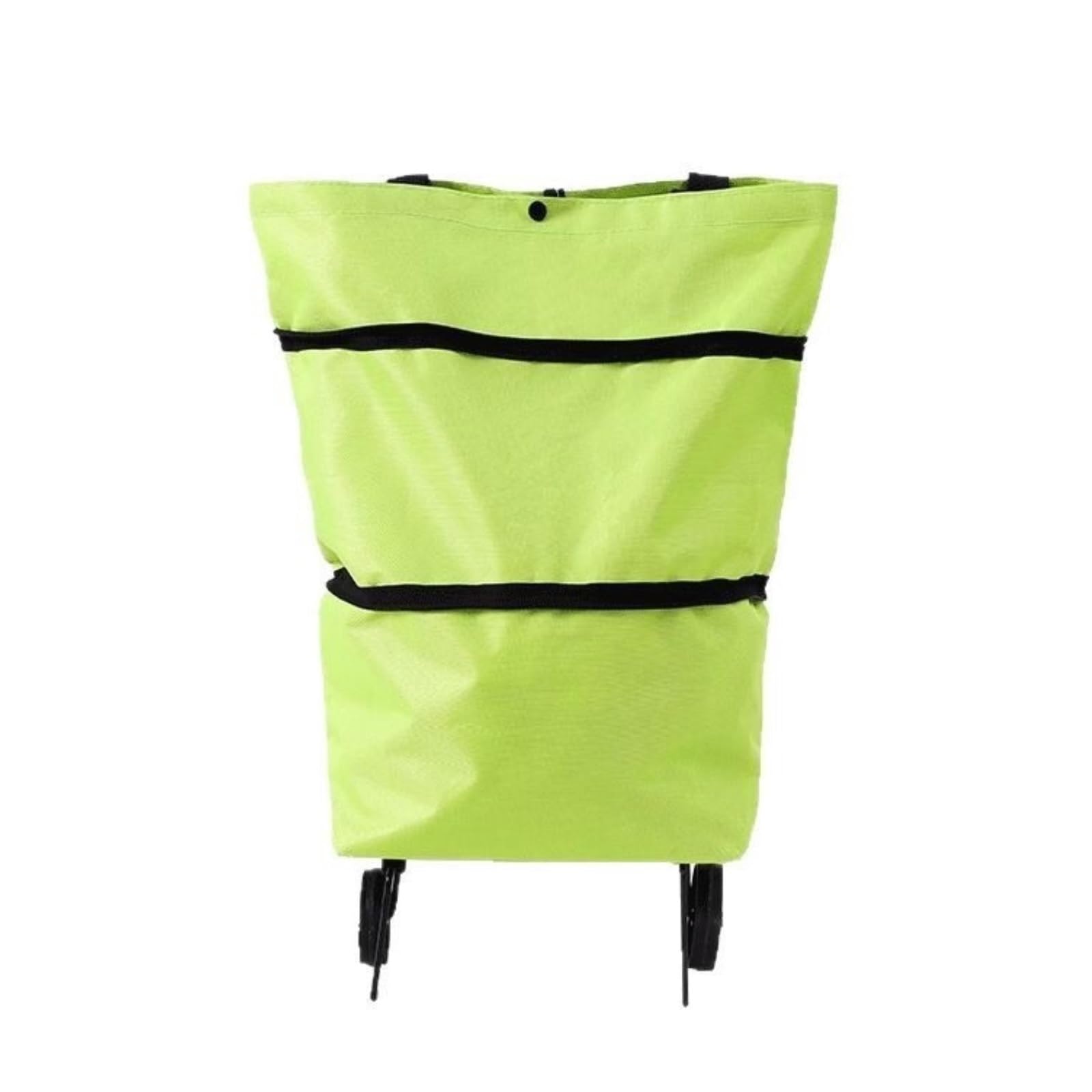 SBZIOJHDR foldable shopping trolley， Foldable with Wheels Lightweigh for Grocery(Green)