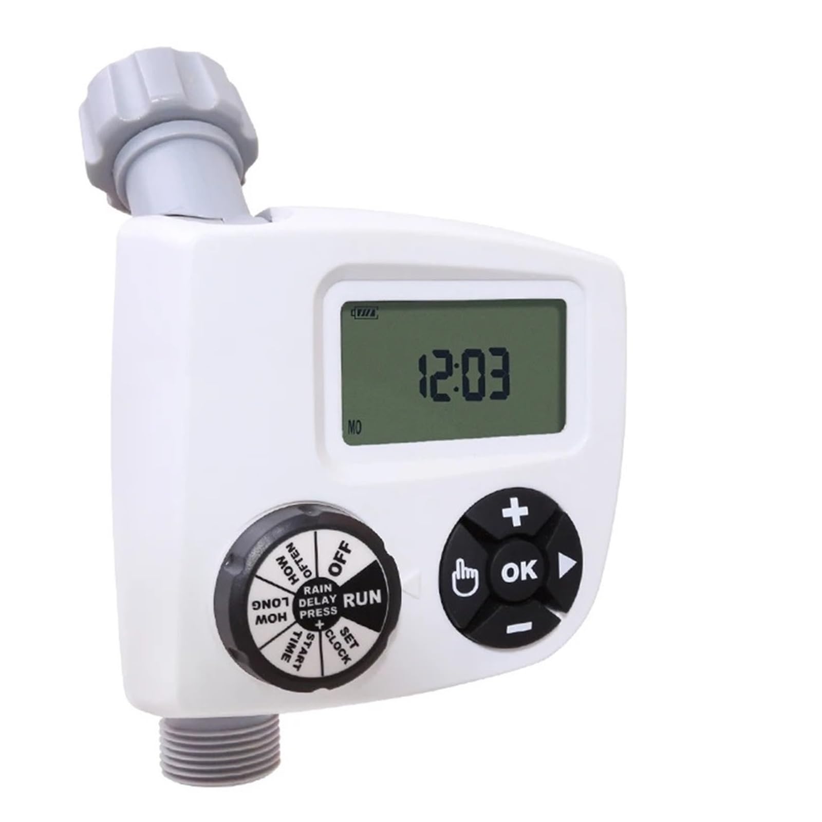 ATGOGKOWH 4 Cycle Digital Water Timer, Solenoid Valve Home Garden Automatic Irrigation Waterproof
