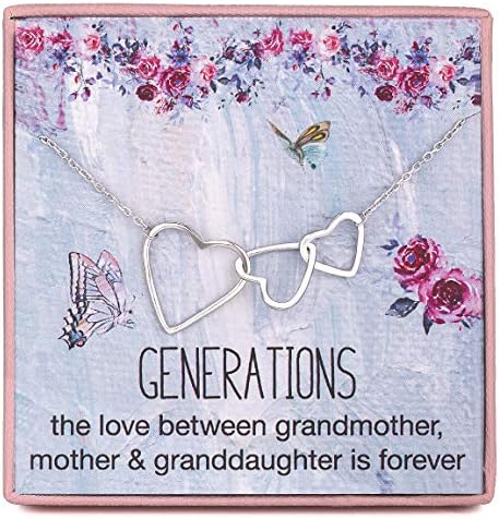RareLove Grandma Gifts 3 Generations 