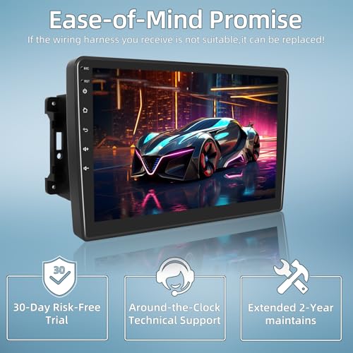 Estéreo automotivo Android de 2 + 64 G para Jeep/Dodge/Chrysler - Rádio com tela sensível ao toque H
