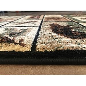 Cabin Style Runner Area Rug Rustic Native American Western Country Bear Elk Deer Wildlife Lodge Native Design 386 (2 Feet 2 Inch X 7 Feet 2 Inch) Cabin Style Runner Area Rug Rustic Native American Western Country Bear Elk Deer Wildlife Lodge Native Design 386 2 Feet 2 Inch X 7 Feet 2 Inch