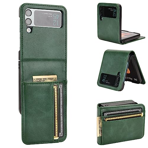 Étui Samsung Galaxy Z Flip 4 avec Support Multi-Cartes et Portefeuille Cuir