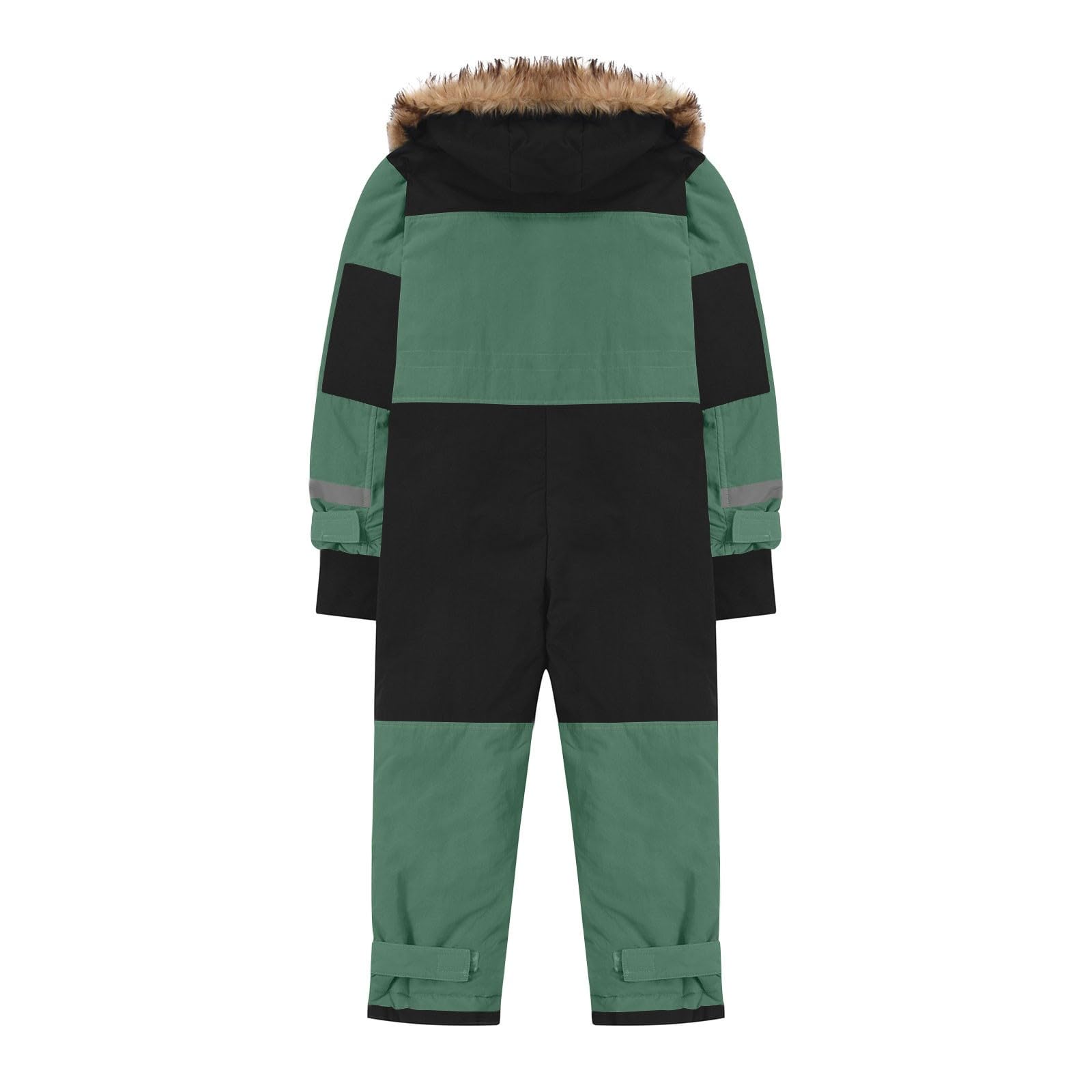 Skianzüge Klassisch Einteilige Schneeanzug Kinder Unisex Schneeoverall Winddicht Wasserdicht Skioverall mit Kantenschutz Kinder Overall Thermo Outdoor Bergsteigen Funktionsanzug