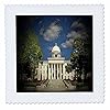 3dRose qs_26222_2 Alabama Capitol Building Montgomery in Spotlight-Quilt Square, 6 by 6-Inch #1