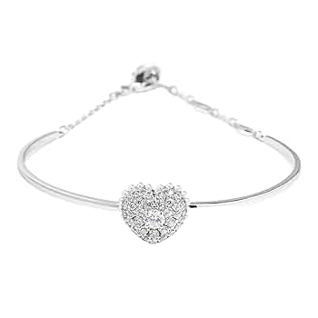 Amazon.co.jp: スワロフスキー ブレスレット Hyperbola ハート