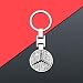Bailunte 3D Car Logo for Mercedes-Benz Emblem Key Chain Classic Key Ring Lanyard Metal with Crystal Decoration Pendant Gift Accessories for Drivers