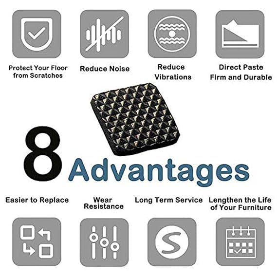 Image of 18pcs Round Anti-Slip Grip Pads - Self-Adhesive Rubber Cushions Protectors (Pack of 1) 2.5cm*2.5cm Black