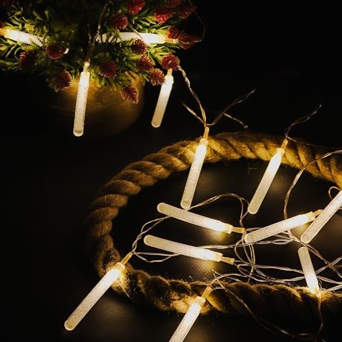 Image of Lexton Fairy 14 Test Tube LED String Light | 14 LED, Plug Sourced, 4 Meter Long | Suitable for Diwali, Birthday, Festival, Wedding, Party, Patio, Lawn, Restaurants (Pack of 1, Warm White)