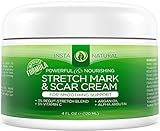 InstaNatural Stretch Mark & Scar Cream - Formula for Scar Removal & Prevention for Men & Women - Natural & Organic Moisturizing Body Cream Treatment - Great for Before & After Pregnancy - 4 OZ