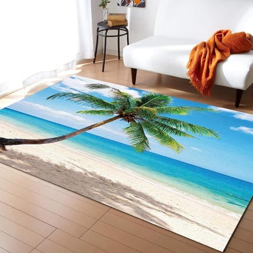 Tapis enfant doux paysage 3D grand format au tissage éco-responsable