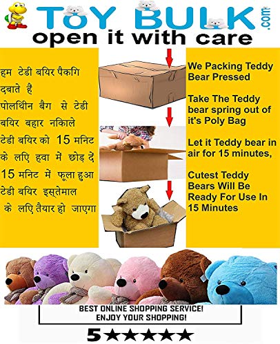 Image of ToYBULK Teddy Bear, Teddy Bear 3 Feet for Girls, Soft Toys for Girls, Big Teddy Bear, Toys for Girls, Birthday Gift for Girls /Wife /Girlfriend /Husband, (3 Feet, Sky Blue)