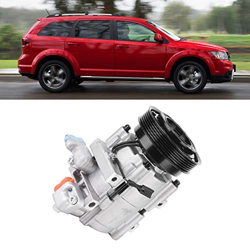 AC Compressor, Durable Air Conditioning Compressor for Hyundai Santa Fe V-6 2.7L 2001-2006 Vehicle Replacement Accessories Easy to Install 5512440 CO 10957SC